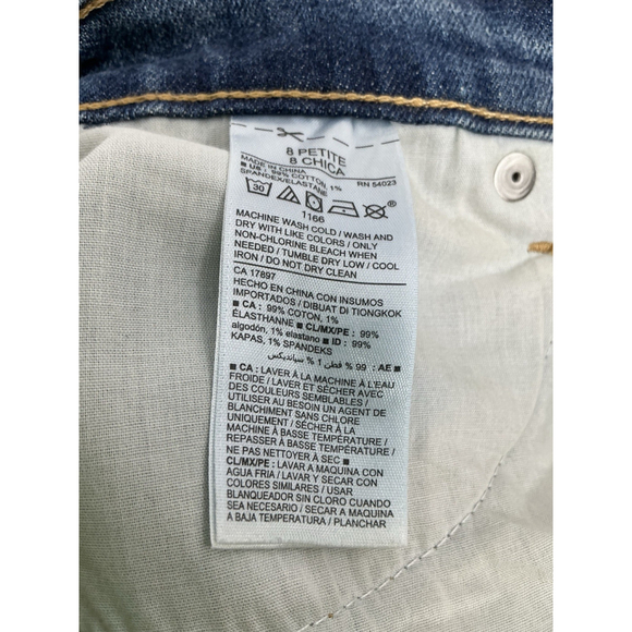 Womans Excellent Condition Old Navy Flare Cropped Blue Jeans 8P 0118/P-3 - Picture 4 of 8